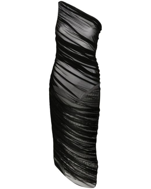 Norma Kamali Diana asymmetric one-shoulder gown