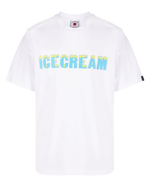 Icecream Drippy logo-print T-shirt