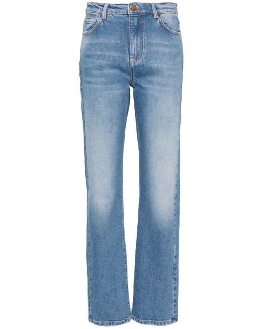 Pinko high-rise straight-leg jeans