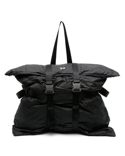 Y-3 buckled ripstop backpack