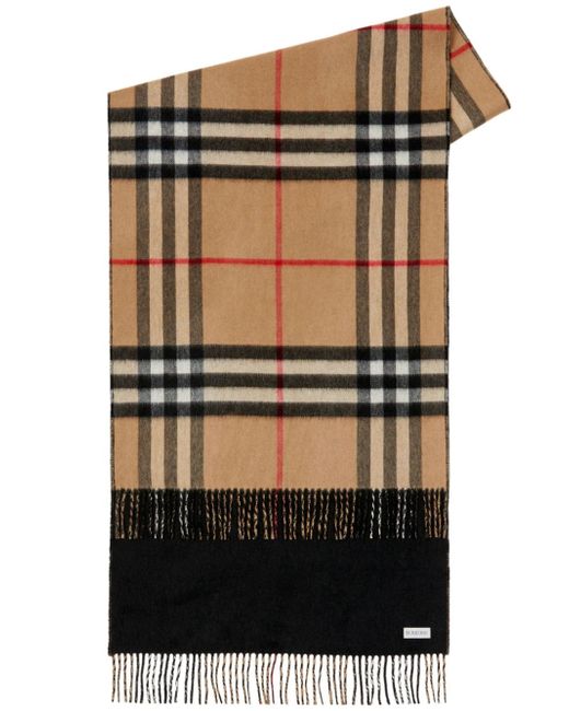 Burberry check reversible scarf