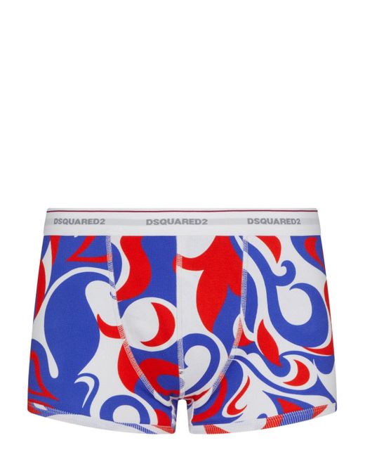 Dsquared2 abstract-pattern print cotton-blend boxers