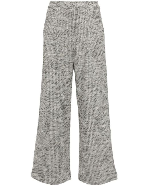 b+ab ribbed-knit flared trousers