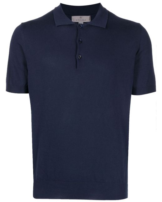 Canali butto-fastening polo shirt