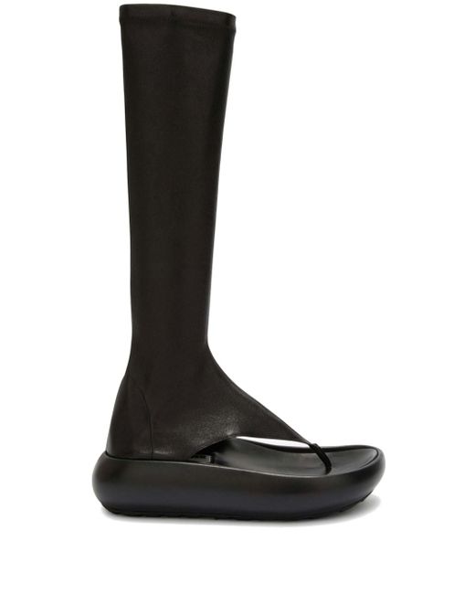 Jil Sander open-toe leather boots