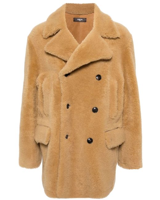 Amiri double-breasted shearling coat