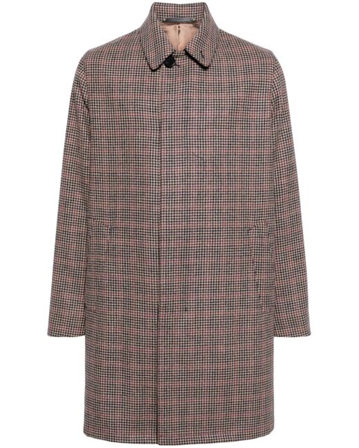 Paul Smith houndstooth-pattern wool coat