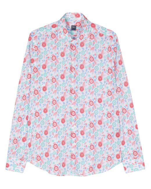 Fedeli floral poplin shirt