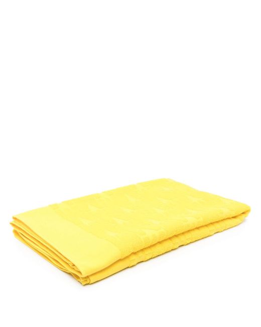 Moschino jacquard-logo beach towel
