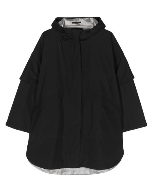 Herno hooded cape coat
