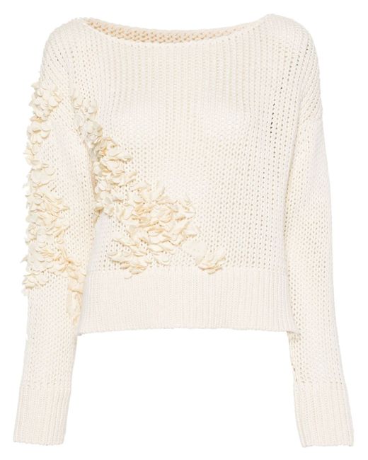 Ermanno Scervino -appliqué knitted jumper