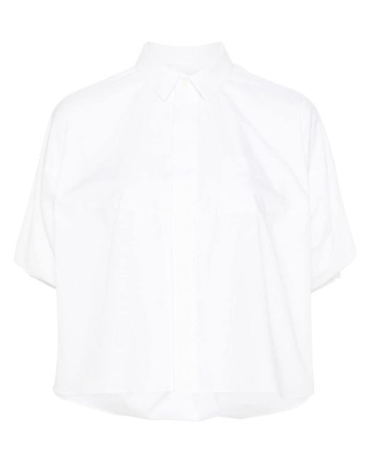 Sacai puff-sleeves poplin shirt
