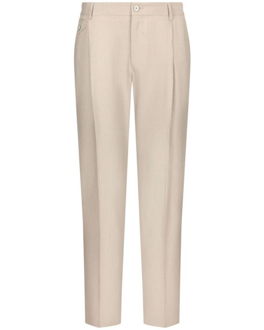 Dolce & Gabbana tailored linen trousers