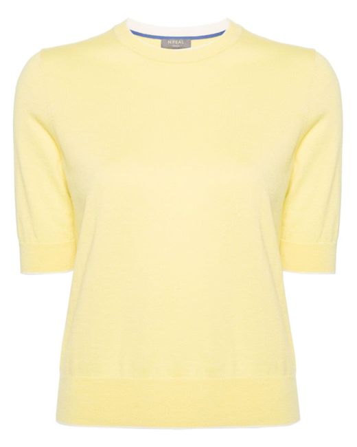 N.Peal short-sleeve fine-knit T-shirt