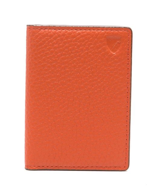 Aspinal of London grained-leather cardholder