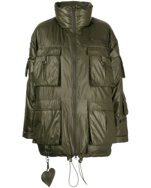 Cynthia Rowley cargo-pocket puffer coat