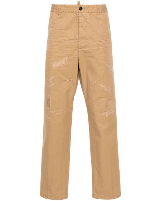 Dsquared2 straight-leg cotton trousers