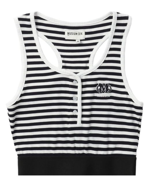 Musium Div. striped cropped tank top