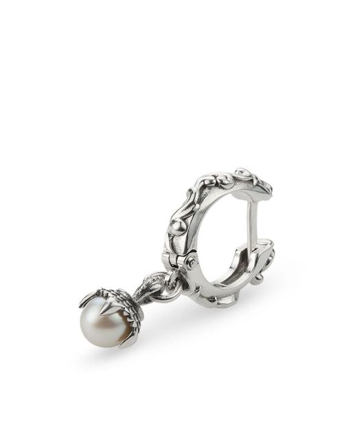 Emanuele Bicocchi pearl-pendant hoop earring