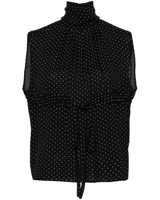 N.21 georgette polka-dot blouse