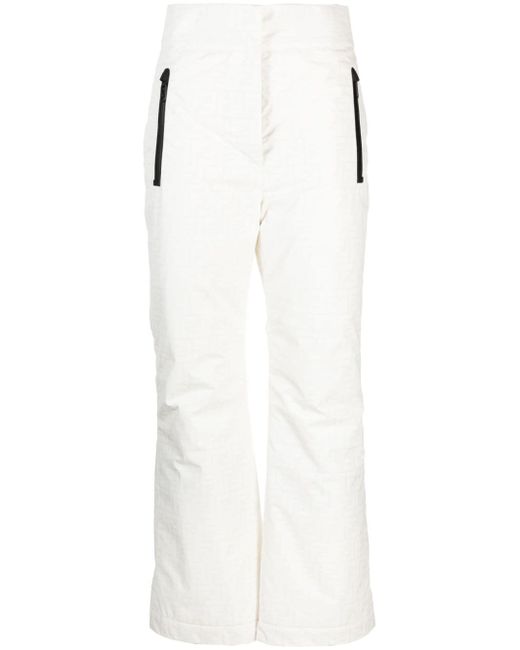 Fendi FF logo-print straight-leg ski trousers