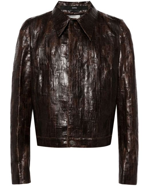 Sapio textured-finish jacket