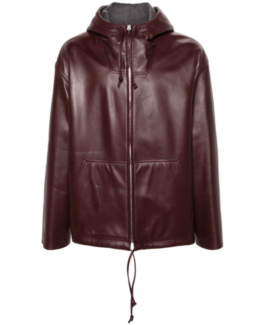 Bottega Veneta hooded leather jacket