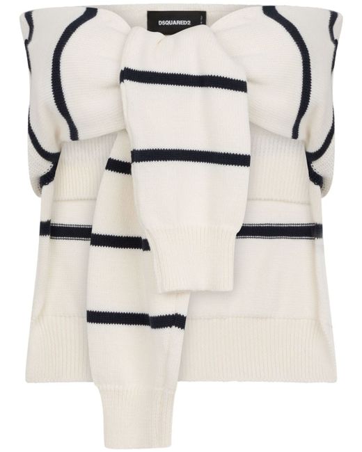 Dsquared2 strapless knit top
