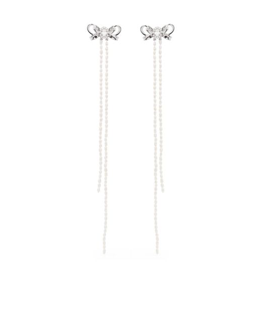 Shushu-Tong Bow tassel earrings