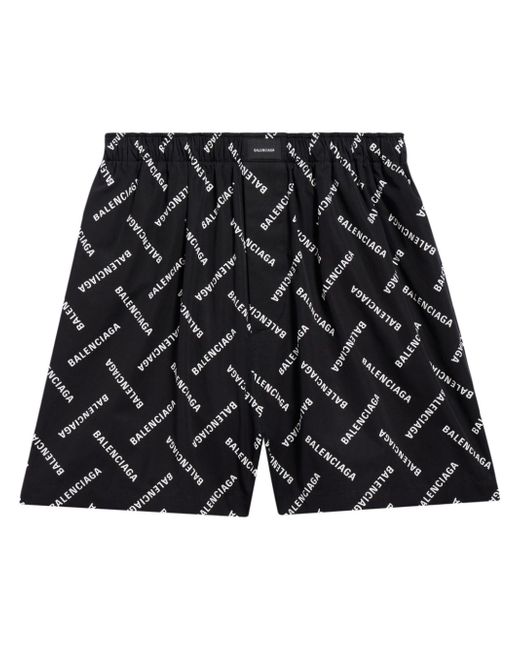 Balenciaga logo-print tailored shorts