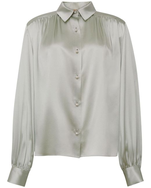 Adam Lippes pearl-buttons blouse