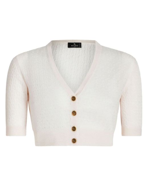 Etro cropped buttoned cardigan