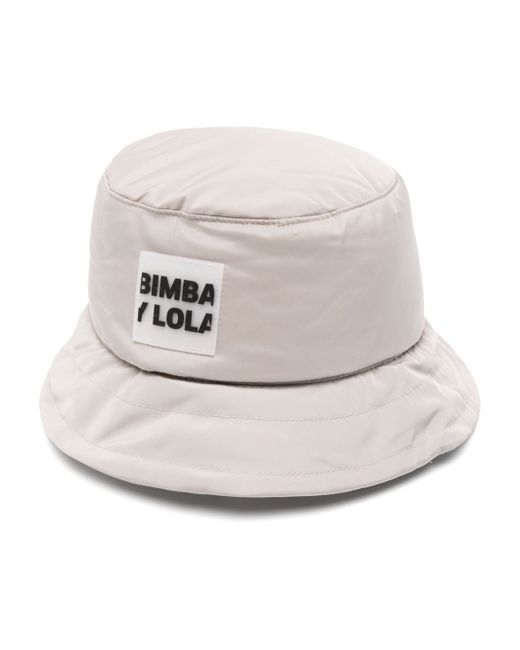 Bimba Y Lola logo-appliqué drawstring bucket hat