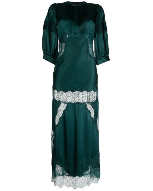 Cynthia Rowley lace-panelled maxi dress