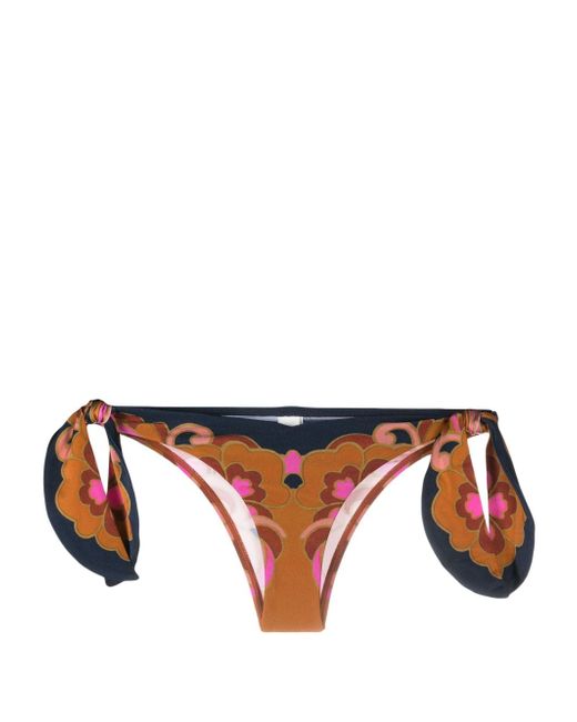 Zimmermann Acadian Scarf floral-print bikini bottoms