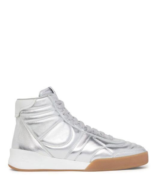 Courrèges Mid Club 02 leather sneakers