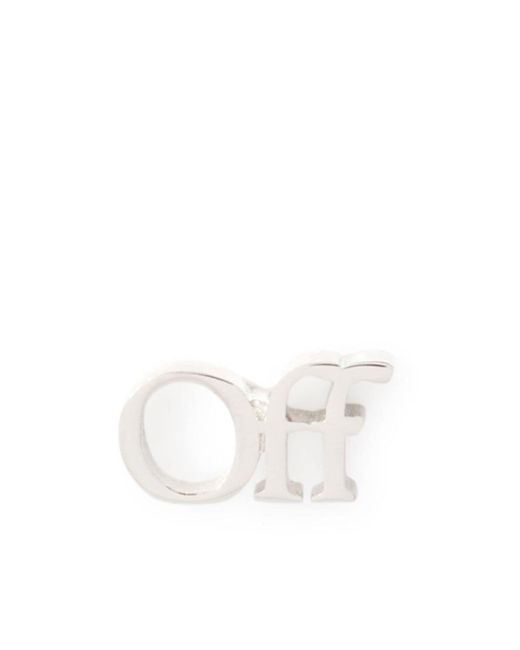 Off-White logo stud single earring