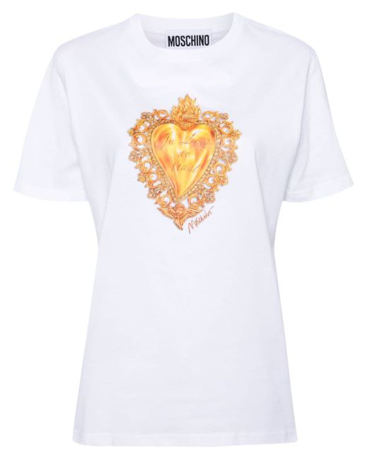 Moschino heart-print T-shirt