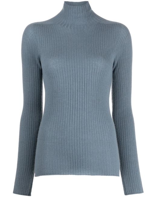 Colombo high-neck ribbed-knit jumper