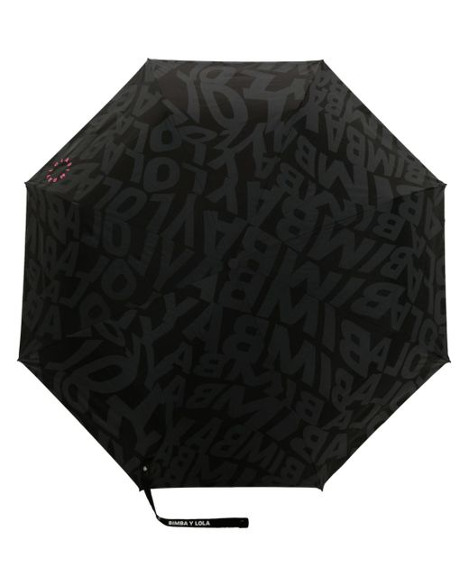 Bimba Y Lola logo-print folded umbrella
