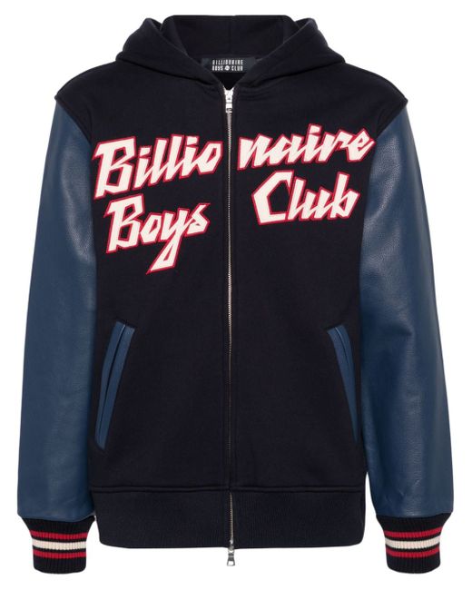 Billionaire Boys Club logo-patch hooded bomber jacket