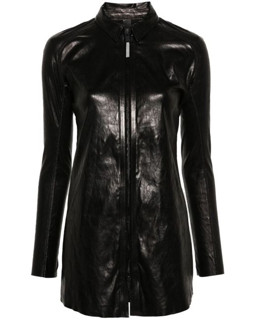 Isaac Sellam Experience exposed-seam leather jacket