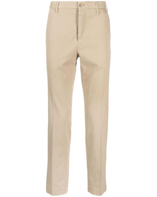 Incotex low-rise pleated chinos