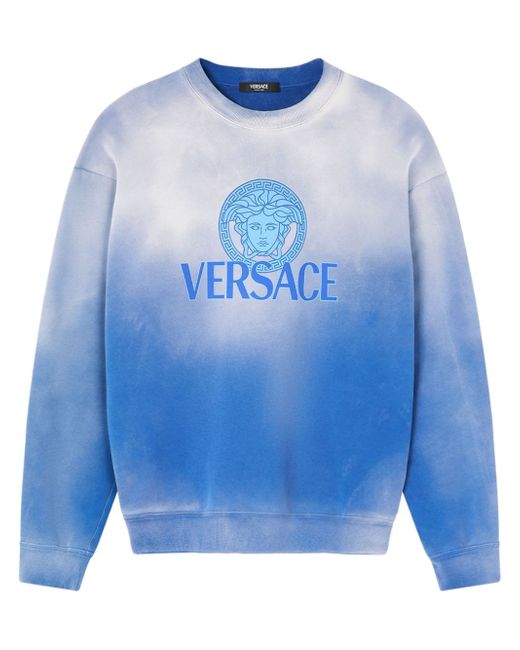 Versace logo-print gradient sweatshirt