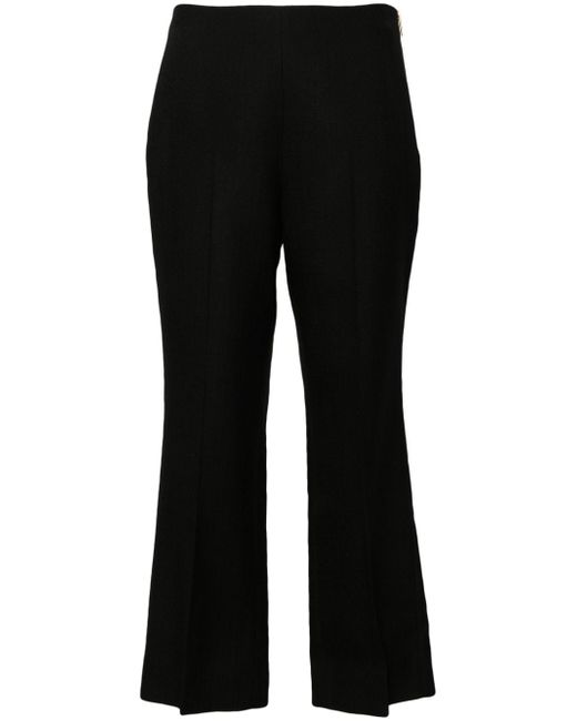 Gucci dart-detail cropped trousers