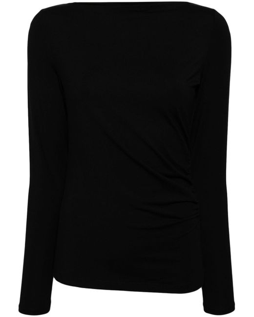 Vince ruched long-sleeve top
