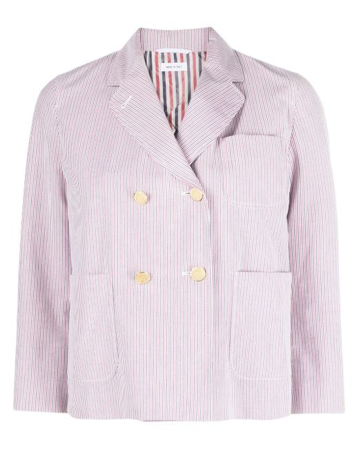 Thom Browne striped double-breasted jacket
