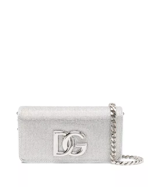 Dolce & Gabbana crystal-embellished clutch bag