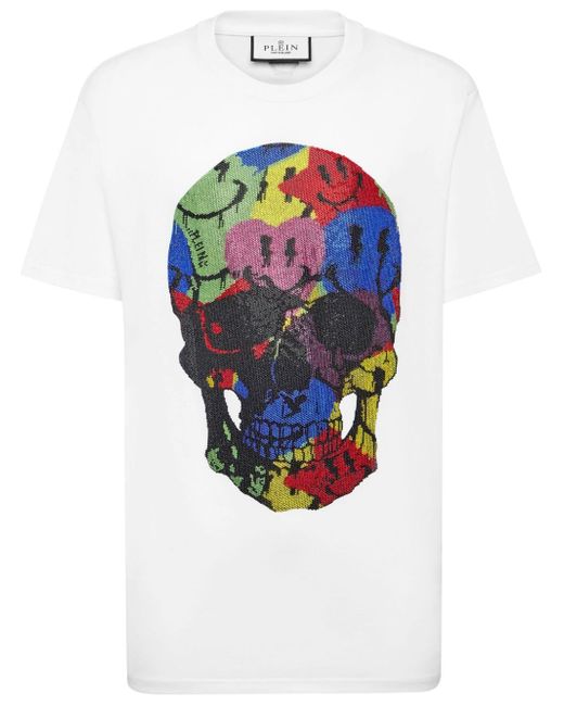 Philipp Plein Smile-print cotton T-shirt