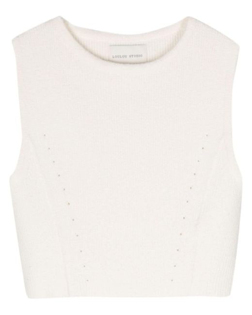 Loulou Studio ribbed cropped top